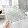 Wall Mounted Acrylic Bathroom Corner Shelf,Acrylic Bathroom Rack,Floating Shower Corner Shelf,Shower Shelf for Storage & Display