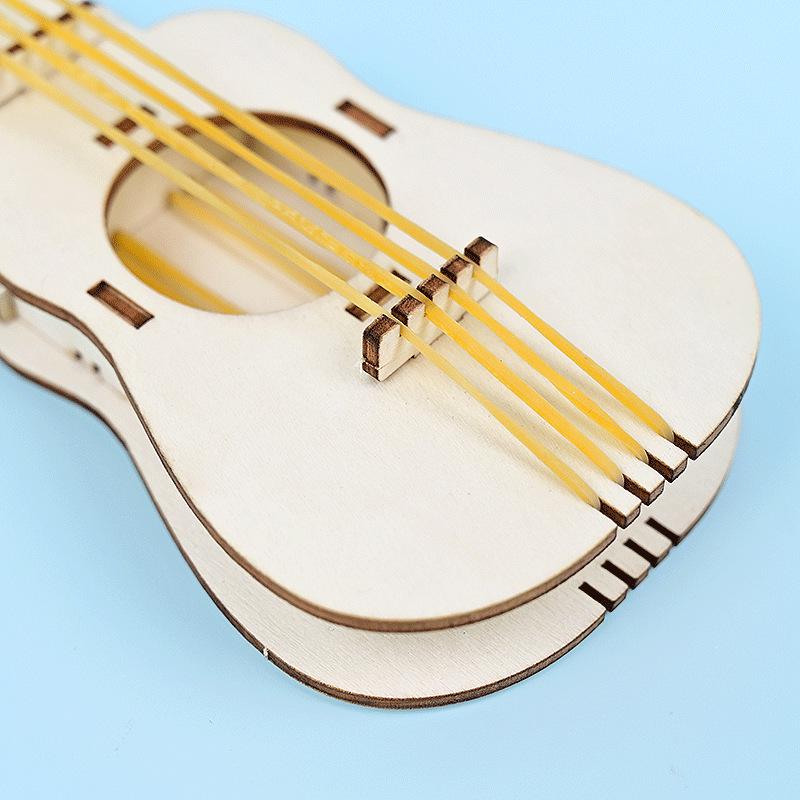 Rubber Band Guitar DIY Craft Kit for Kids - Educational Science Experiment & Teaching Aid