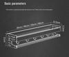Gunmetal Gray No-Drill Wall-Mounted Aluminum Spice Rack and Knife Holder