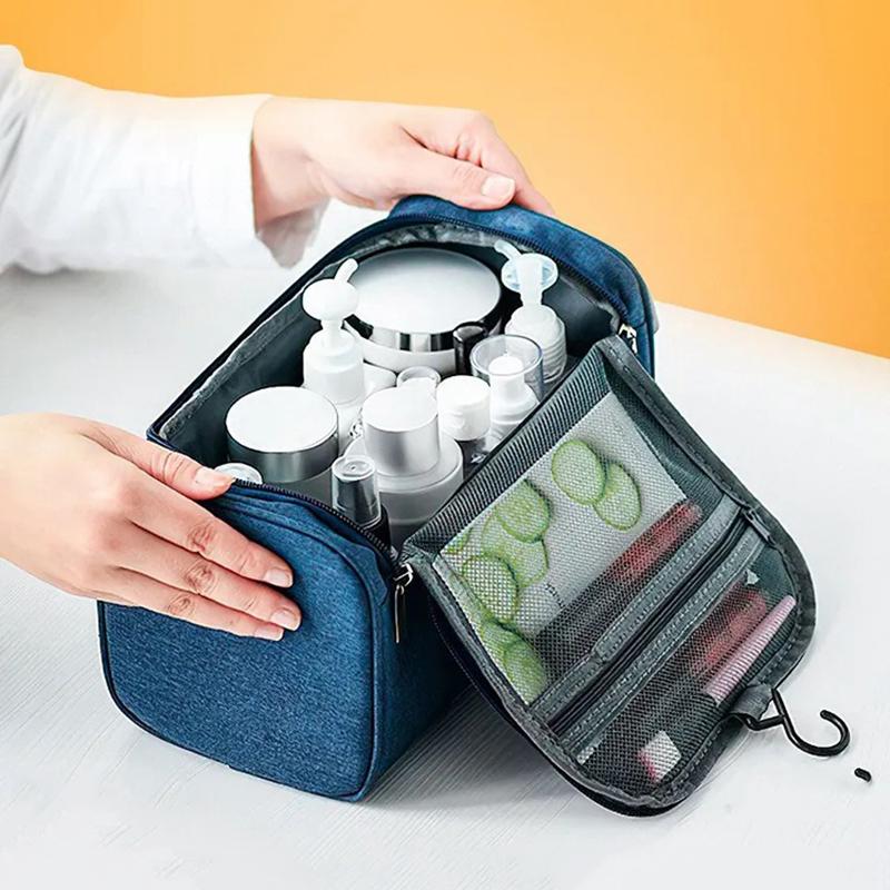Large Travel Cosmetic Bag Organizer Portable Outdoor Storage Bag Toiletries Bag
