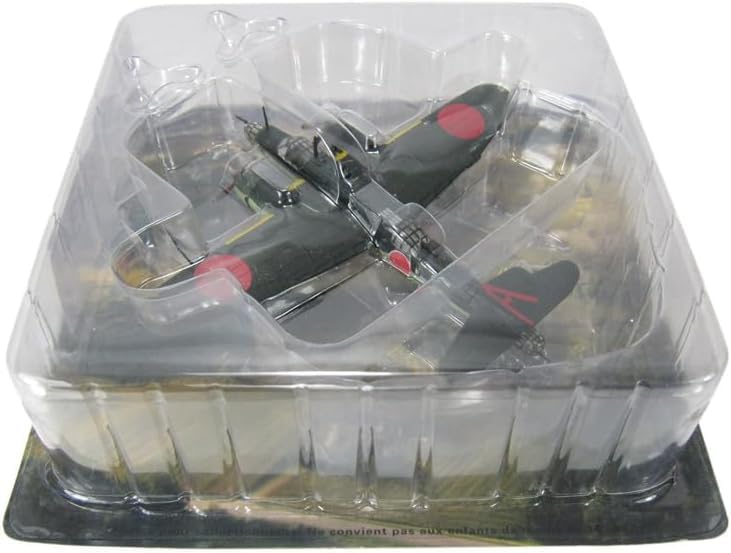 Imperial Japanese Army Heavy Bomber Model Donryu Type Nakajima Ki-49 (Ki-49-II A) Toy, 1/144 Scale, Aircraft, Pre-painted [Used]