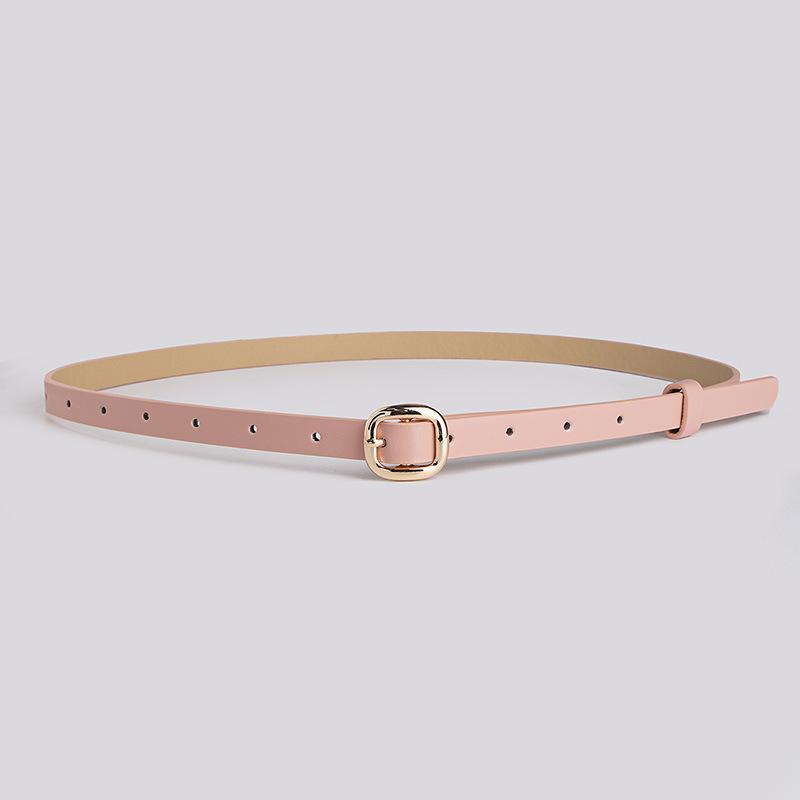 New Women's Japanese Buckle Skirt with Clothing Belt Exquisite Commuter Women's Thin Belt Sweet