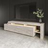 Meuble TV En Bois "Beliz" - 192 X 37 X 53 Cm - Travertin