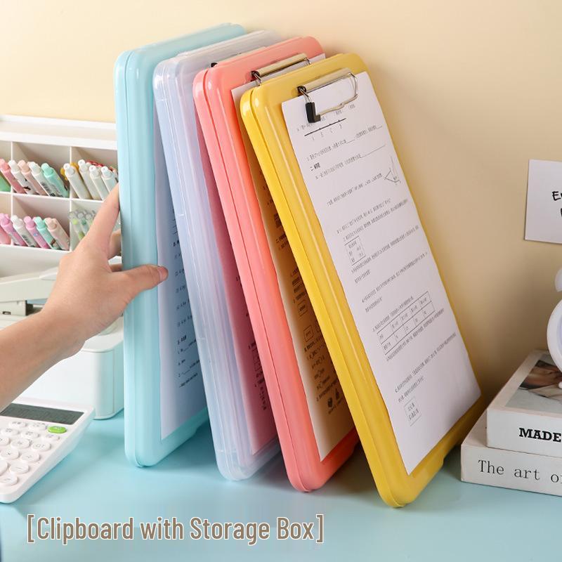 A4 Transparent Multi-functional Document Storage Box and Folder