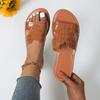 Large size wind outside slippers women's summer new women's shoes flat sandals women's