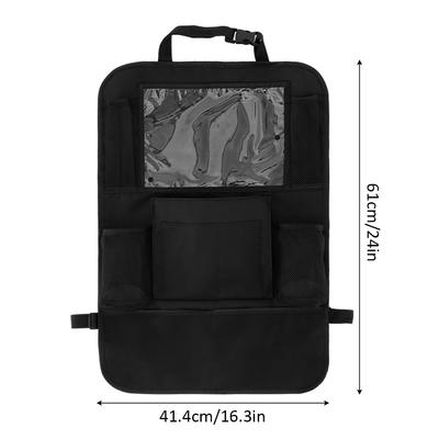 Car Organiser Car Backseat Organiser Car Tidy Organiser with 6 Pockets Back Seat Protector 600D Oxford Cloth Car Seat Organizer