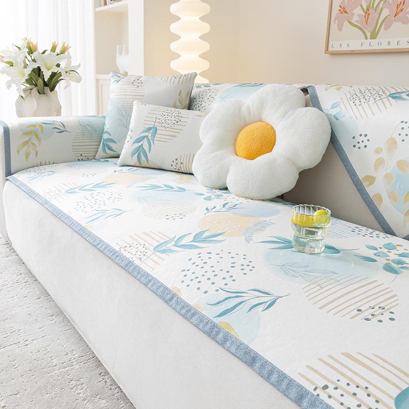 

Summer Sofa Cushion New Ice Silk Mat Seat Cushion Cartoon Cute Wind Non-Slip Sofa Cover Cool Cover 70*70cm