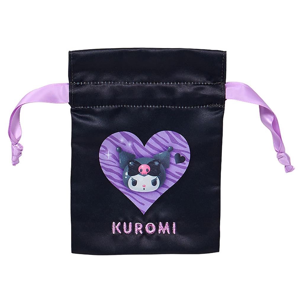 Sanrio Set of 2 Drawstring Bags Animal Kuromi Polyester 071919 (SANRIO) (Monotone Design)