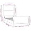 VidaXL Bed Frame with Headboard Blue 80x200 Cm Fabric3124853