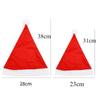 Red Christmas Hats for Adults Kids Non-woven Fabric Santa Claus Xmas Hats Cap Merry Christmas New Year Festival Party Decoration