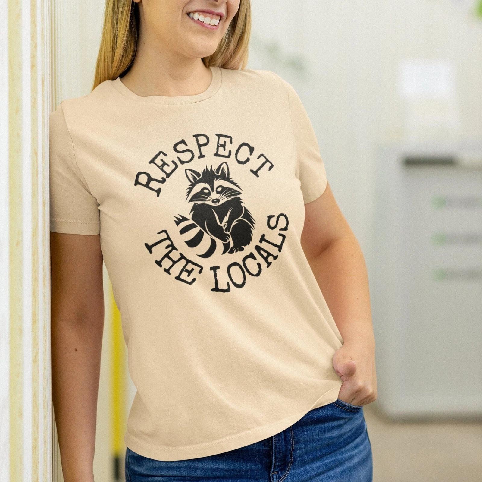 Respect the Locals Raccoon Shirt S