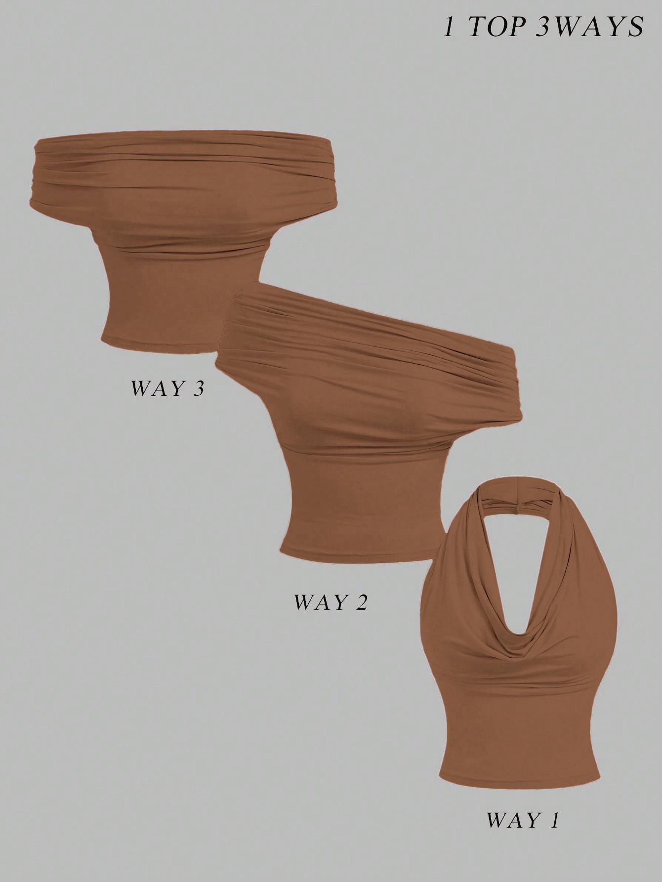 Spring/Summer 2026 European & American Women s Fashion Halter Neck Sleeveless Top L