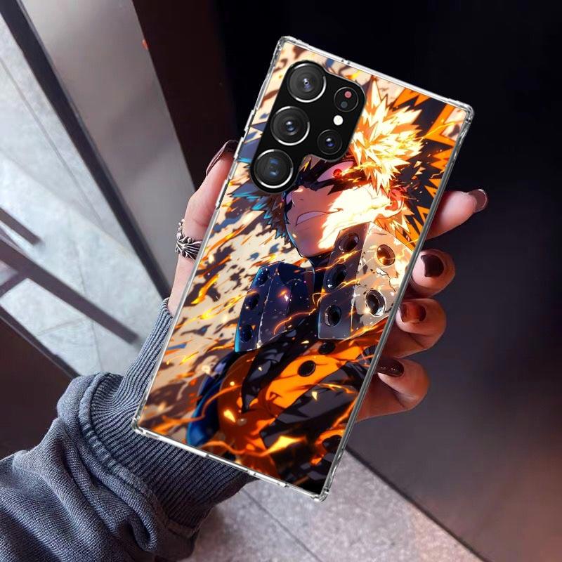Bakugou Katsuki MHA My Hero Phone Case For Samsung Galaxy S26 S25 Edge S24 S23 Ultra S22 Plus S21 S20 FE Soft TPU Back Cover Fun