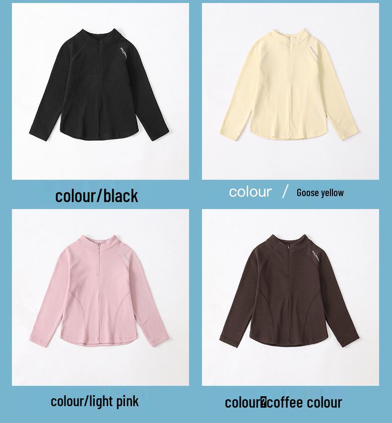 Children's 2025 Spring/Autumn Boys' Solid Round Neck Sweatshirt & Girls' Fashionable Korean-Style Shirt