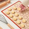 5-teiliges Silikon-Backmatten-Set, Antihaftbeschichtet, Wiederverwendbar, Hitzebeständig, für Backofen, Heißluftfritteuse, zum Backen von Keksen, Macarons, Brot, Gebäck