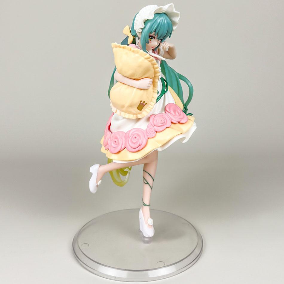 Anime Hatsune Miku X Cinnamoroll Figure Fairy Mirror Sleeping Beauty Figures Car Ornaments PVC Model Children Toy Birthday Gifts