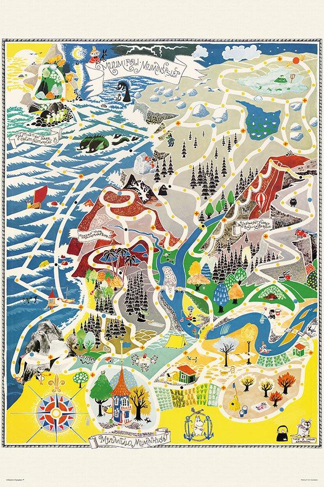

jigsaw puzzle Moomin Map of Moominvalley 1000-piece (50x75cm)