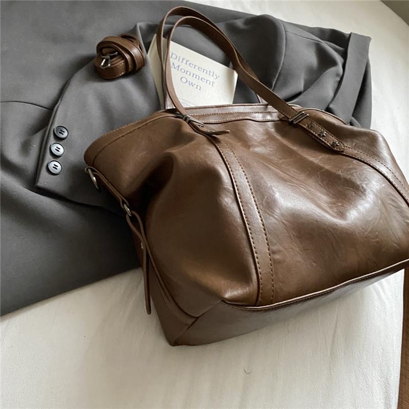 Large Capacity Faux Leather Tote Bag Women Shoulder Bag Everyday Use Work and Casual Bag