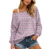 Women's Christmas Long Sleeve Top, Casual Loose Fit Comfortable Holiday Shirt