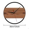 Modern Minimalist Wall Clock Home Decor Fashionable Round Decorative Silent for Cafe Shop