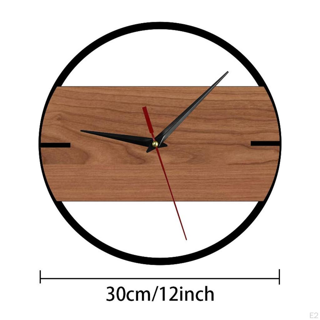 Modern Minimalist Wall Clock Home Decor Fashionable Round Decorative Silent for Cafe Shop