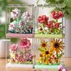 Creative Building Blocks Dream Flower Box Everlasting Flower Series Desktop Ornaments Girls Bouquet Gifts Assembled Toys