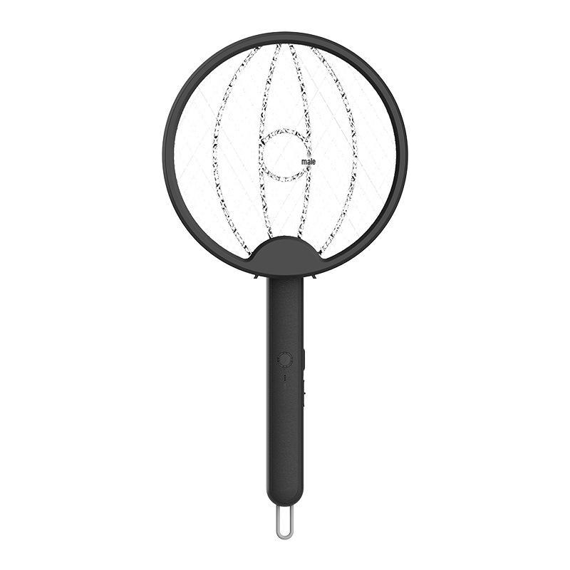USB Rechargeable Foldable Mosquito Killer Lamp with Swatter & Rotating Wall Mount