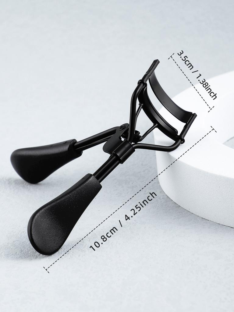1 tragbarer Wimpernzange schwarz, Wimpernzange aus Edelstahl langanhaltende Formung, geeignet für weibliches Wimpernlifting, Augenwimpern