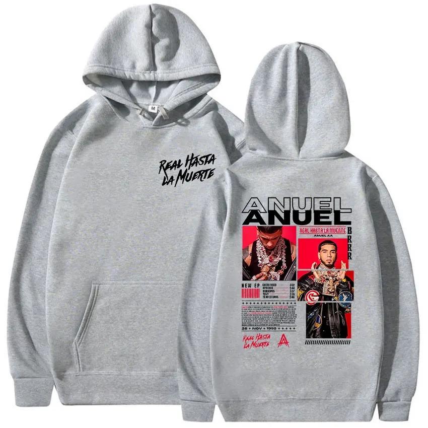 Anuel AA hot product New Model personality Clothes hoodies Oversized Unisex High-end Luxury hot product Streetwear Trendy Cotton Y2k Short Sleeves 