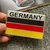 Emblème de Voiture Drapeau Allemand 3D, un Autocollant Métallique Tridimensionnel pour Décoration Arrière, Convient aux Voitures, Camions, SUV, Et Modifications de Motos