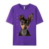 Maglietta Pinscher Nano Mamma Papà del Cane T-shirt Amore Cucciolo Magliette per Animali Domestici Ultimo Modello Camisa Manica Corta Magliette Unisex Top Casual T-shirt