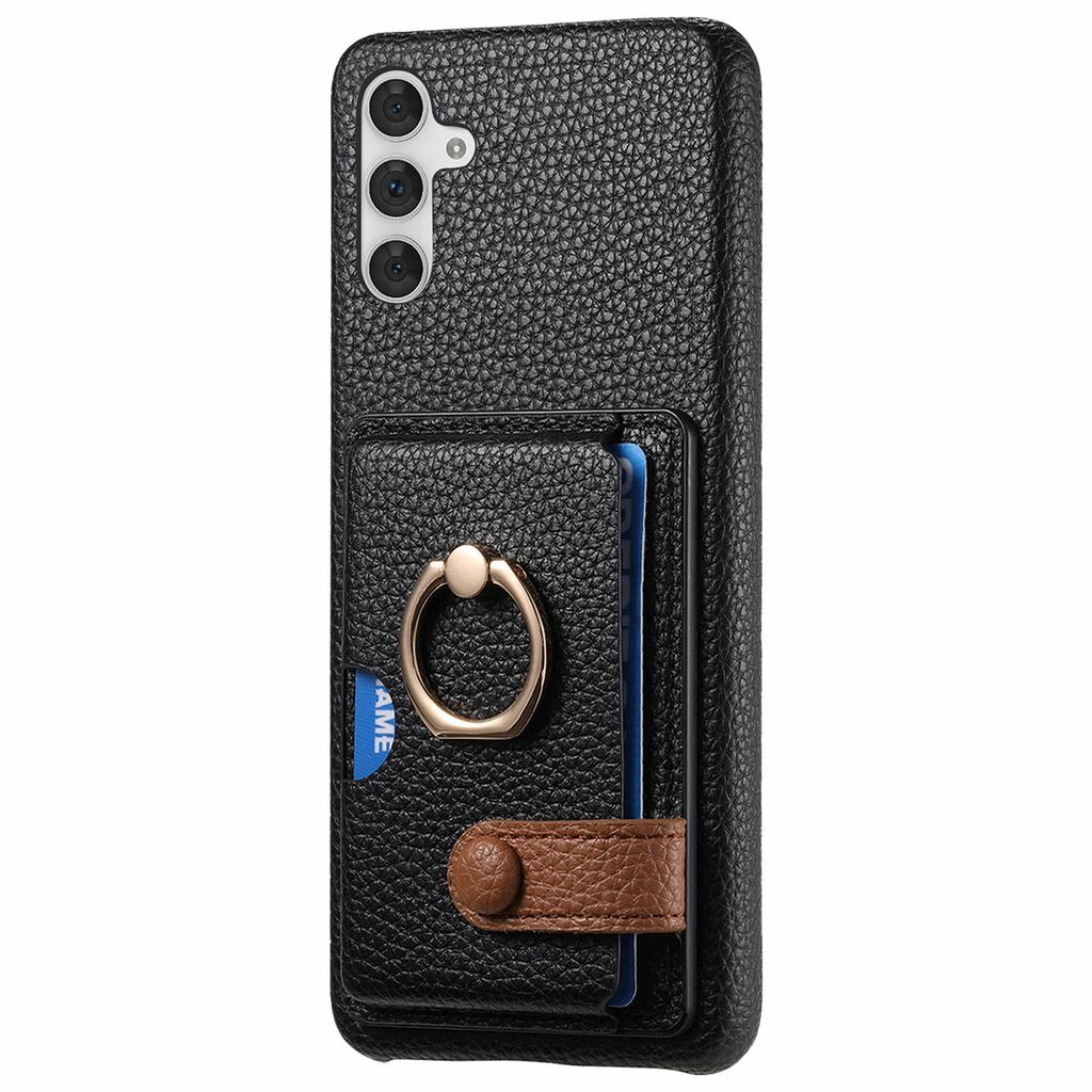Y2 For Samsung Galaxy A54 5G Case Ring Kickstand Leather+PC+TPU Phone Cover with Card Holder
