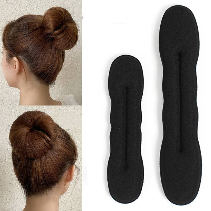 Cheap Magic Hair Bun Maker 4 Pack (2 Small, 2 Large) Foam Sponge Buns
