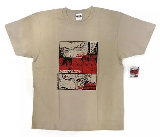 Shueisha One Piece Jump Festa 2022 T T-Shirt L Khaki Gray Acrylic Badge 2XL
