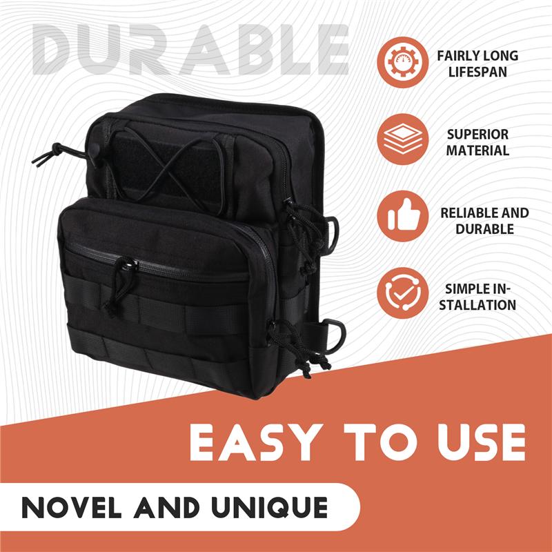 A58X-Motorcycle Handlebar Bag Travel Universal Bag T Rod Bag Storage Bag For Softail Sportster Front Handlebar Bag