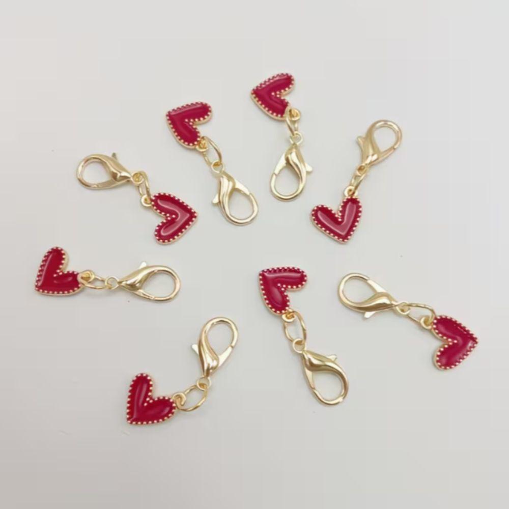 20pcs Elegant Love Pendants Colorful Beaded Bag Pendant Funny Shoe Accessories Pendant  Party
