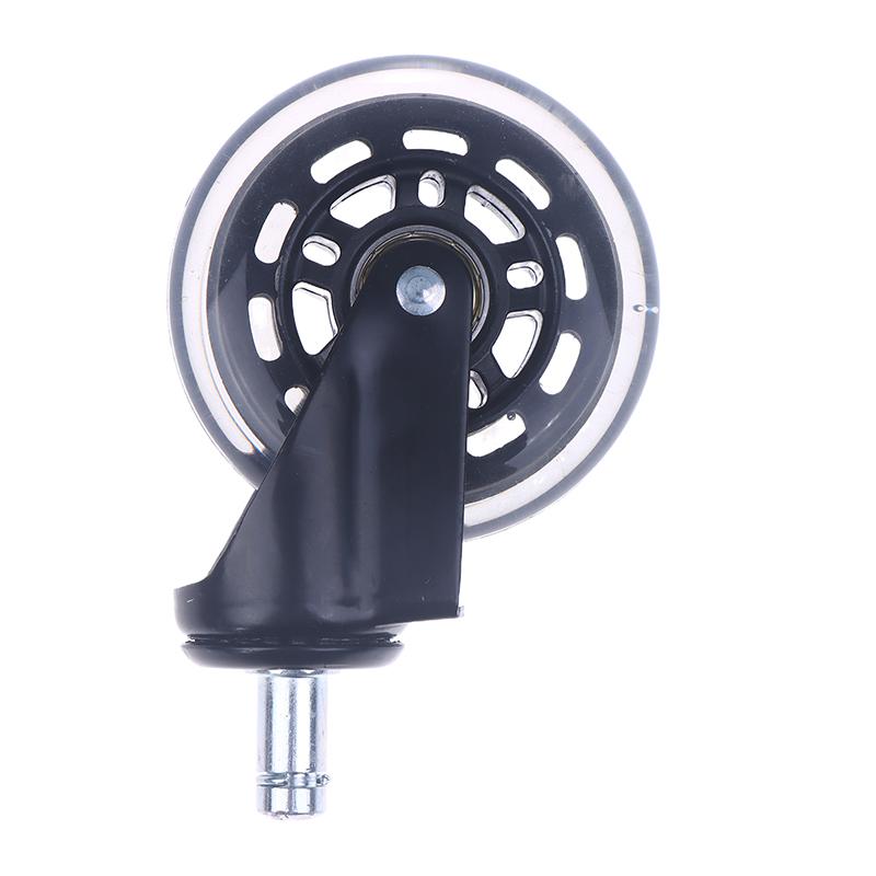 1Pcs Office Chair Caster Wheels Heavy Duty & Safe For All Floors Including Hardwood 3" Rubber Replacement For Desk Floor