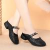 Baotou Sandals For Women Wearing Summer Shoes For Women, Versatile Hollow Breathable Semi-Torched Women's Shoes Comfortable