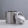 Stainless Steel Trash Can Small Countertop Trash Can 1.5L Trash Bin With/Without Swing Lid Tabletop Waste Bin for Office