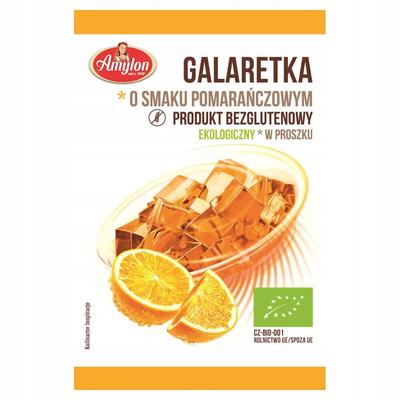 ORANGE GLUTEN-FREE ORGANIC JELLY 40 G - AMYLON with Agar