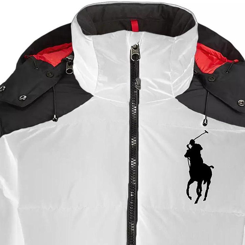 Polo Ralph Lauren Color Block Logo Print Zip-Up Hoodie Jacket Men Jackets 710716127-008