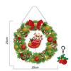 5D DIY Diamant Malerei Weihnachtskranz Set mit LED Licht Kit Hängende Dekor