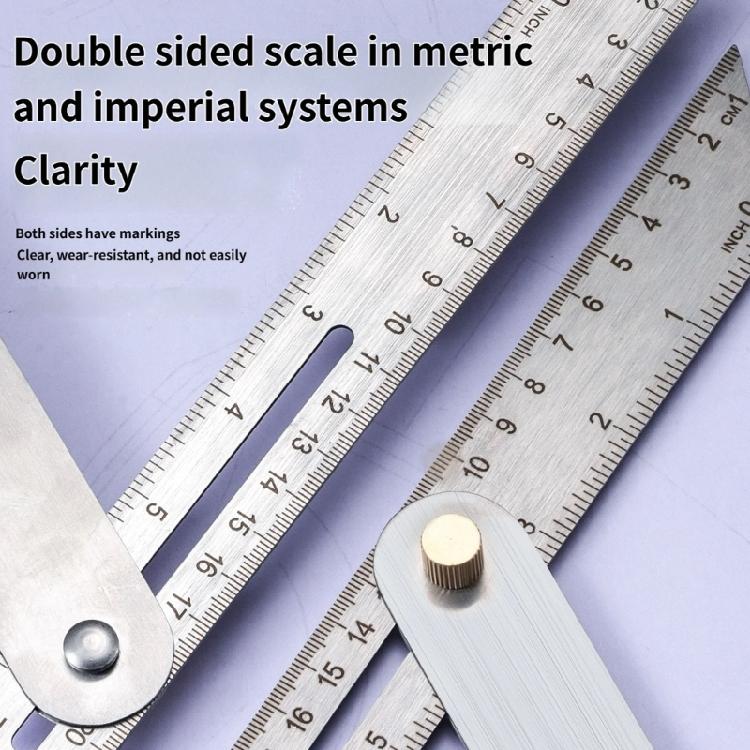 Universal Angles Measuring Tool Accuracy Bevel Square Offering Multiple Function Capabilities for Woodworking DIY Projects