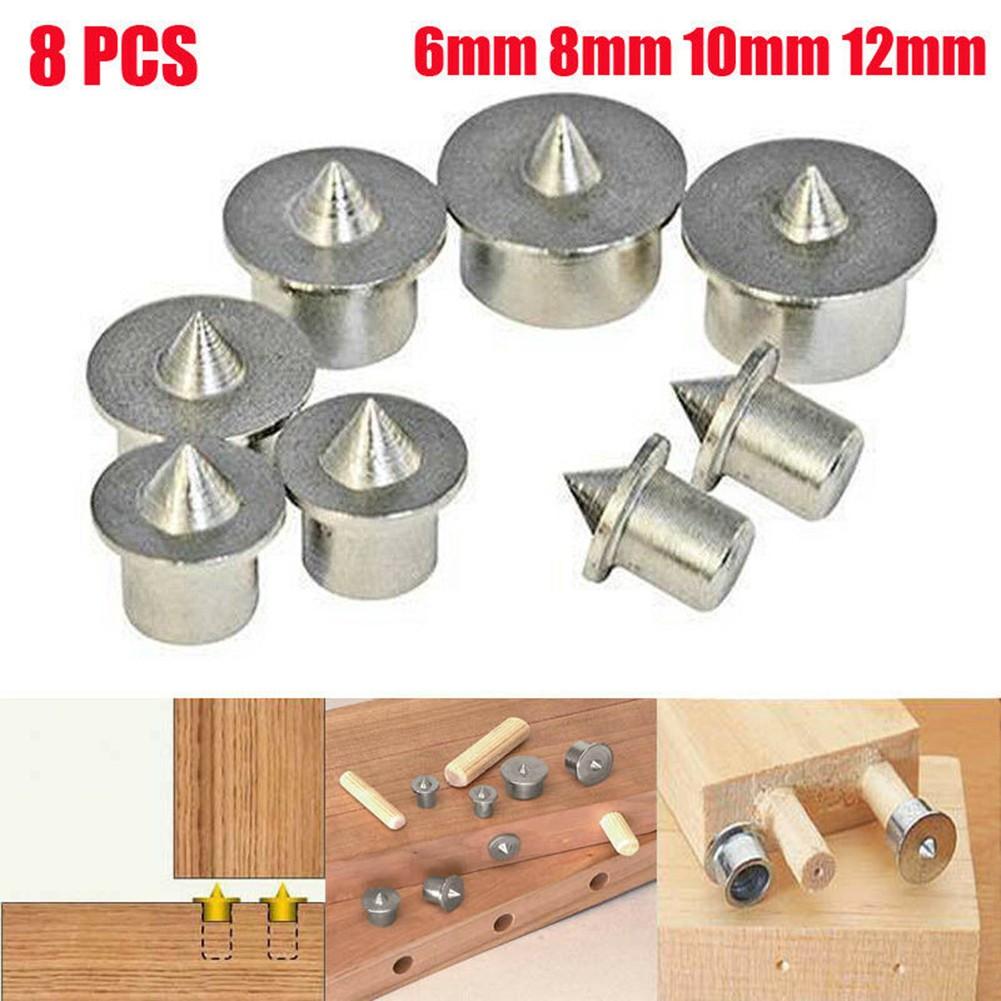 

8 pcs Dowel Centre Point Marker Hole Chrome plating Solid 6mm