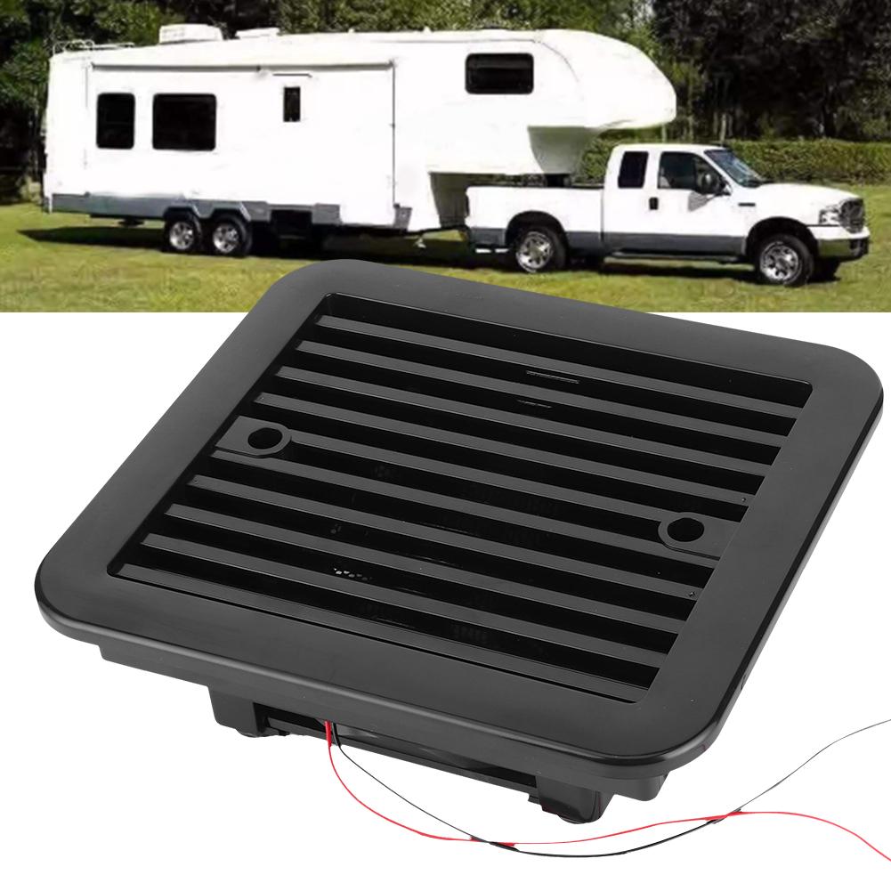24V Side Air Vent Ventilation One‑Way Exhaust Blade Fan Low Noise for Car RV Trailer SUV