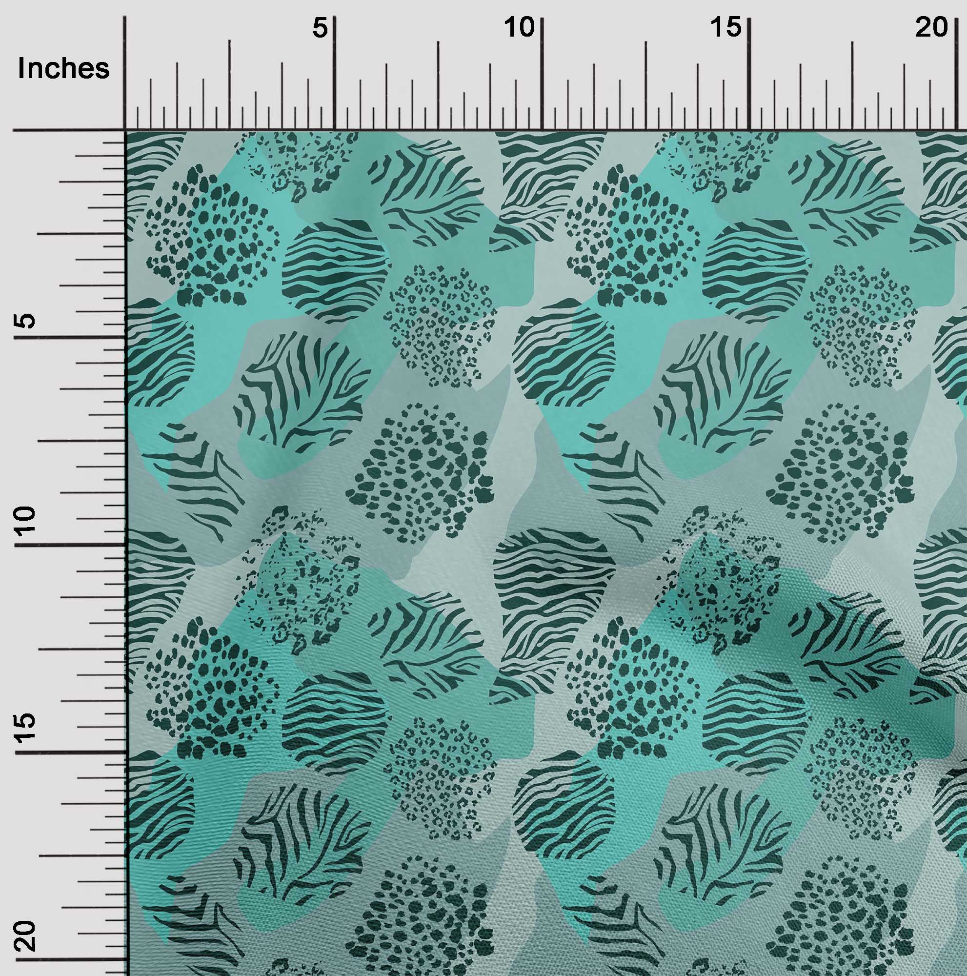 

oneOone Cotton Flex Lime Fabric Skins Animal Fabric For Sewing Printed Craft Fabric By The Yard 40 Inch 42 Inch Wide - Viscose Chiffon бірюзовий колір синій