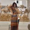 New Simple and High-end Scarf Thickened Warm Fringed Plush Shawl Autumn and Winter Versatile Plaid Scarf