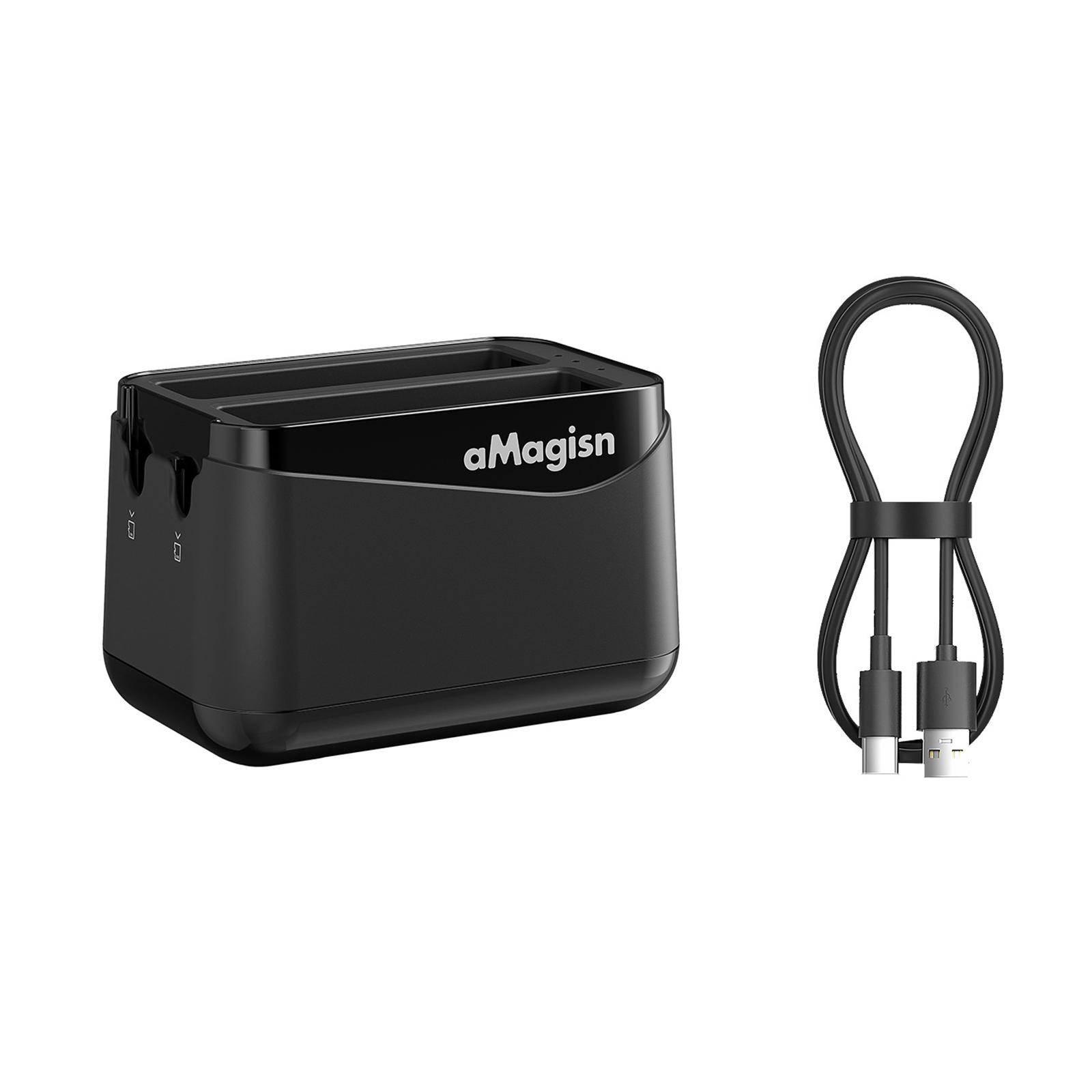 AMAGISN Двойная док-станция для быстрой зарядки аккумуляторов экшн-камеры Insta360 X4 Air