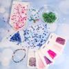 200 Pièces 4MM Perles de Verre Forme Cônes Cristaux Facettés pour la Fabrication de Bijoux Bracelet Collier Boucles d'Oreilles Perles DIY