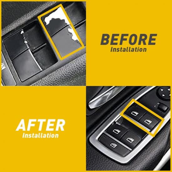 2Set For BMW E46 3-Series Window Switch Button Cap Cover 323i 325i 330i M3 328i
